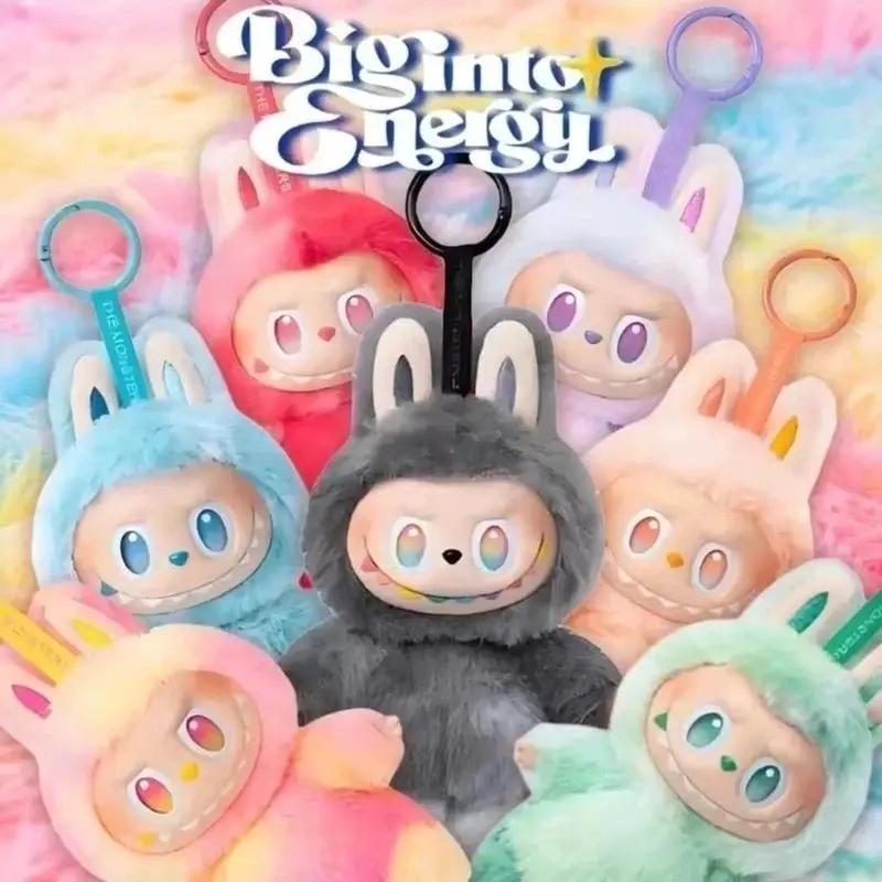 New V3 Popular Keychains Keychains Labubu Plush Keychains Trendy Play Rabub Soft Short Plush Doll Toy Cute Cartoon Pendant for