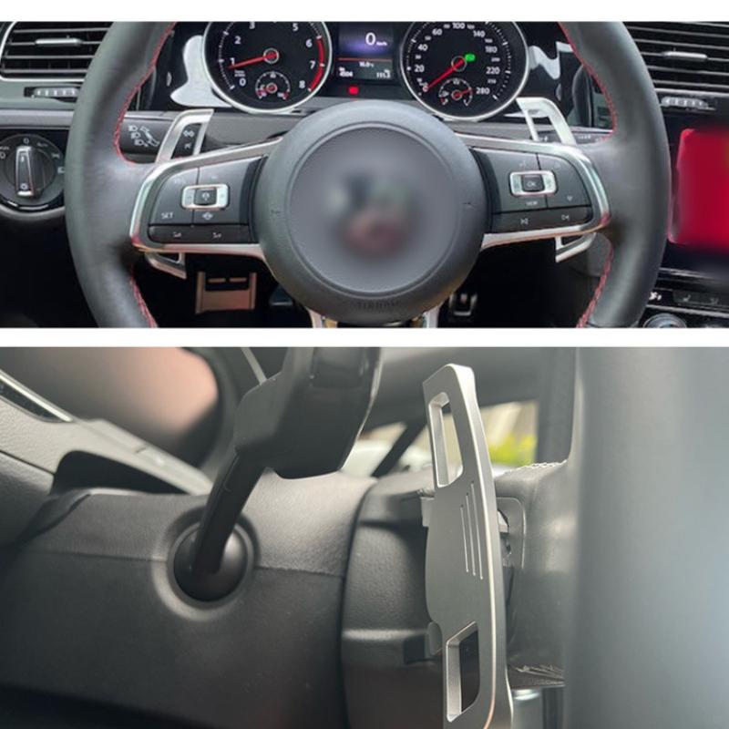 Car Steering Wheel Paddle Extender Shifter Aluminum Alloy Shift Paddle Extender Accessories For Volkswagen Golf 7 GTI R GTD GTE MK7 2014-2018