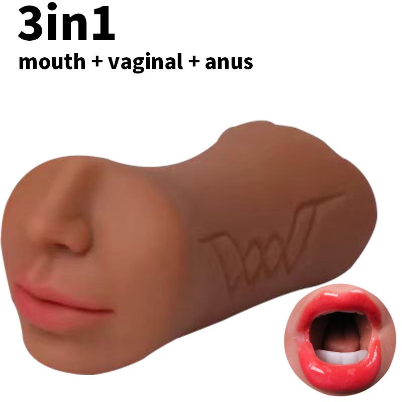 Men's Dual-Headed Three-Hole Masturbator Cup