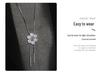 Versatile Crystal Flower Sweater Necklace - Japanese & Korean Fashion Jewelry Pendant
