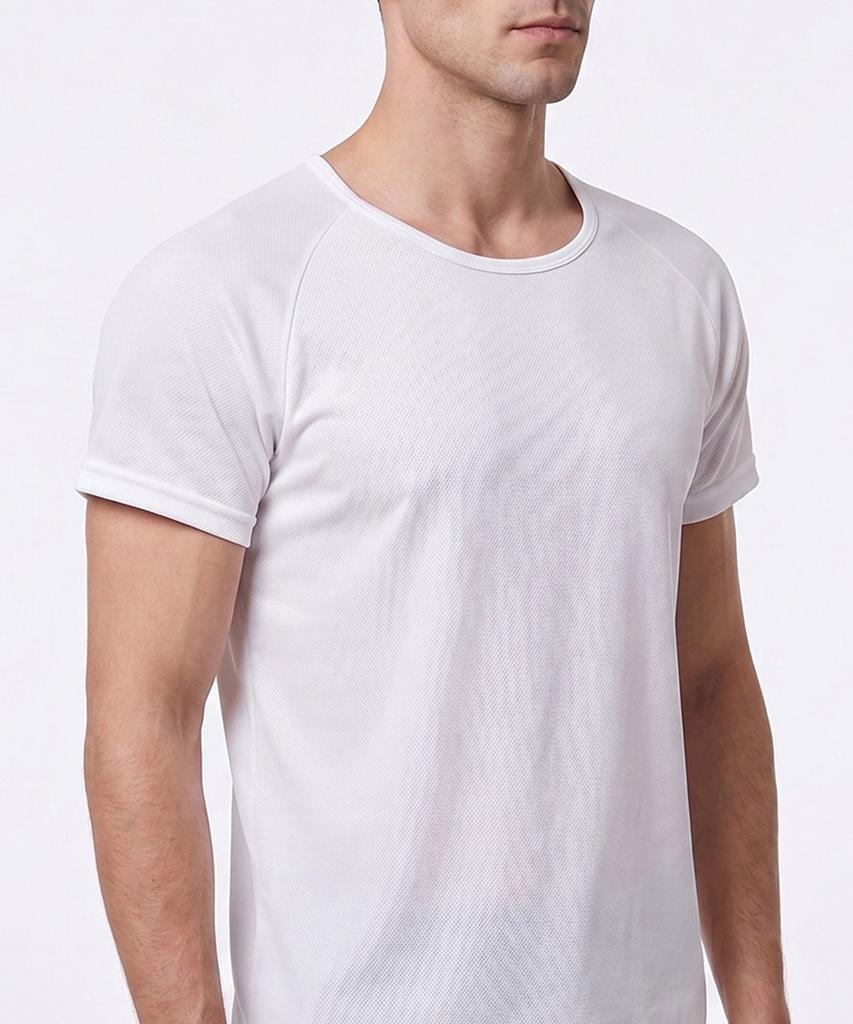 Seumiseuteilleo Men'S Multi-Mesh Body Shaping Shoulder Bulking Men'S Short Sleeve T-Shirt (2 Colors)