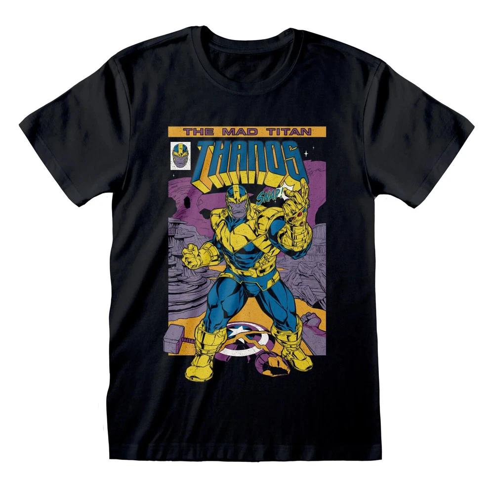 Official Thanos T Shirt Avengers Comic Cover Comics The Mad Titan New Small S
