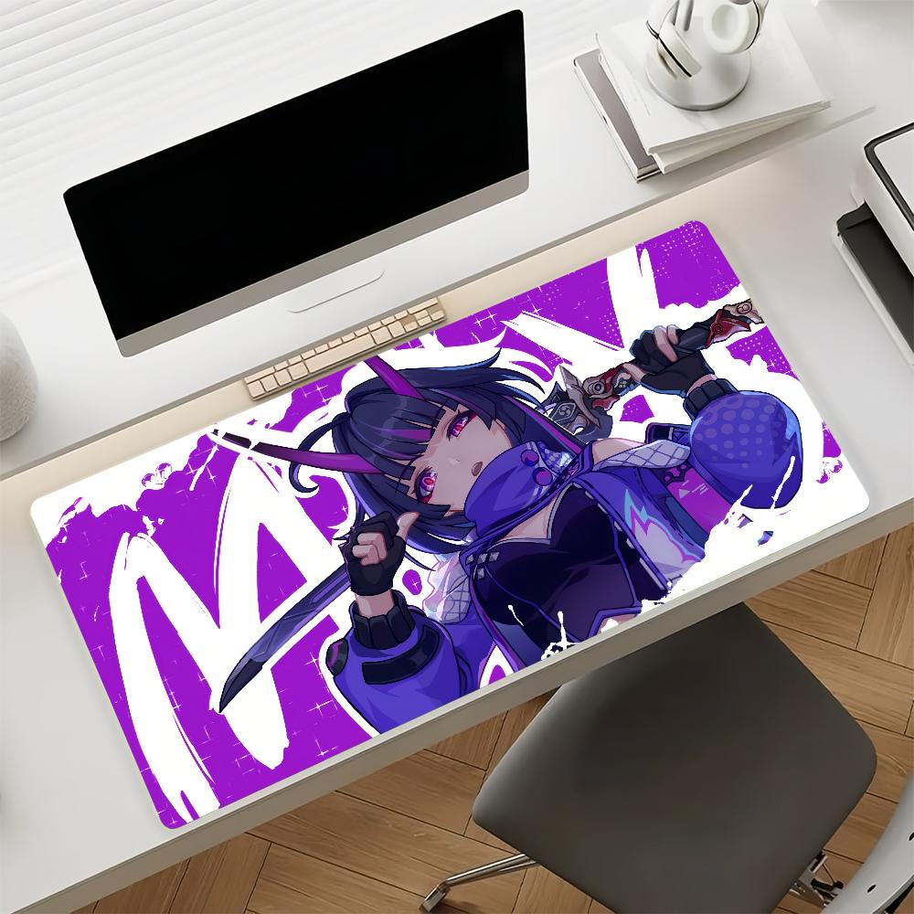 Honkai Impact 3 Raiden Mei Large Gaming Mouse Pad Nonslip Rubber Base Xxl Deskmat For Laptop Pc Gamer Home Office Decor