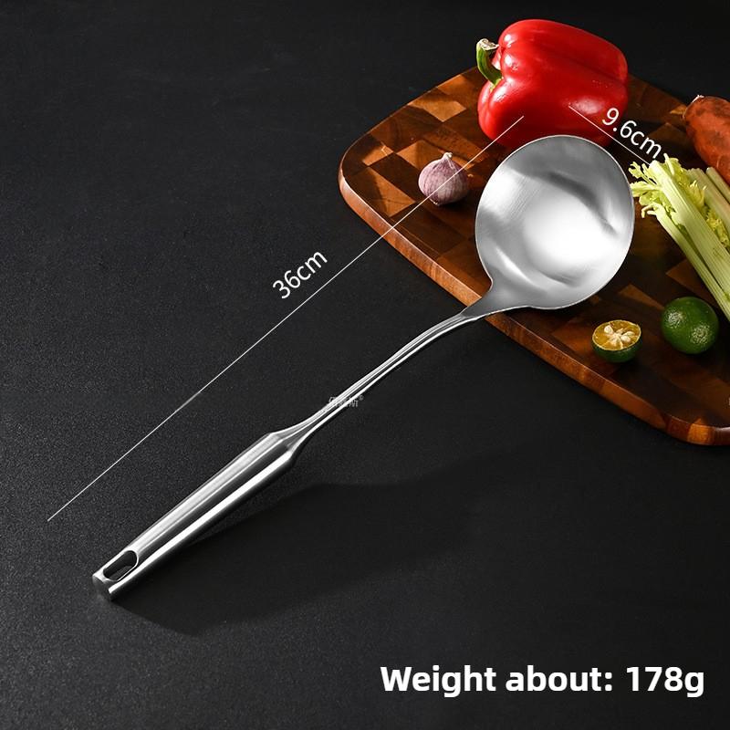 304 Stainless Steel Spatula Household Wooden Handle Utensils High Temperature Colander Shovel Kitchen Utensils Set Spoon Kitchen Utensils