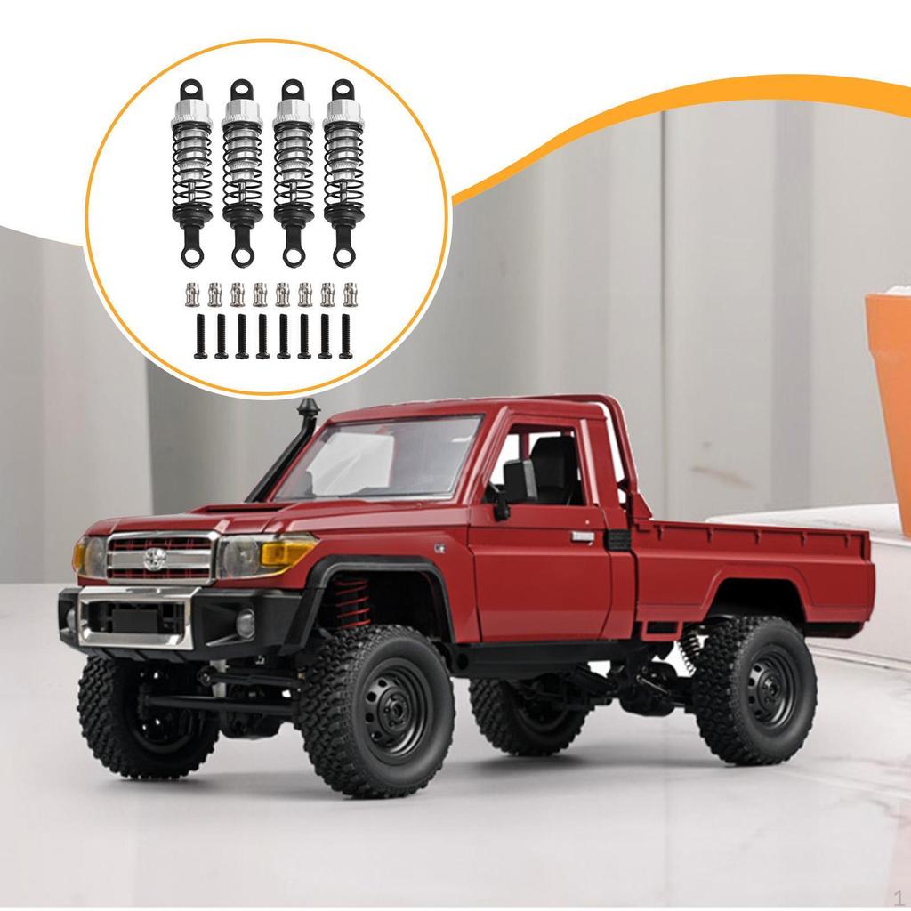 4 Pieces Hydraulic Shock Absorbers for RC Car Dampers Set Shocks 1/12 1/16 Scale MN98