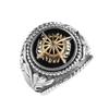 Men's Hip-hop Retro Light European Food Ring Single Trendy Ring Domineering