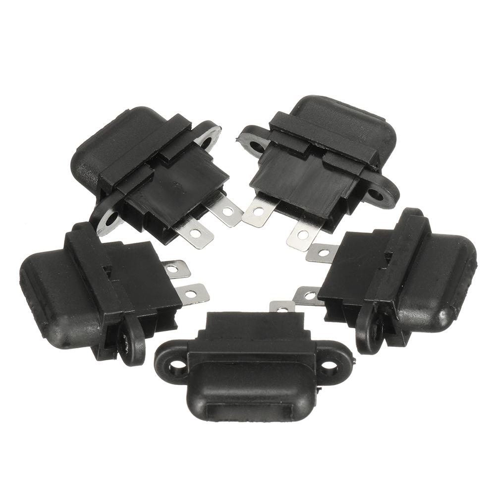 5 Stück Auto Boot LKW 30A Amp Auto Flachsicherung Standard Sicherungshalter Boxen mit Abdeckung