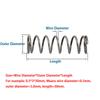 10pcs Spring Steel Micro Small Compression Wire Diameter 0.5mm 0.6mm OD:3/4/5/6/7/8/9/11/12/13/14/15mm Length:5-45mm