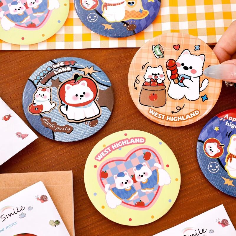 Cute West Highland Terrier Mini Makeup Mirrors (20-Pack)