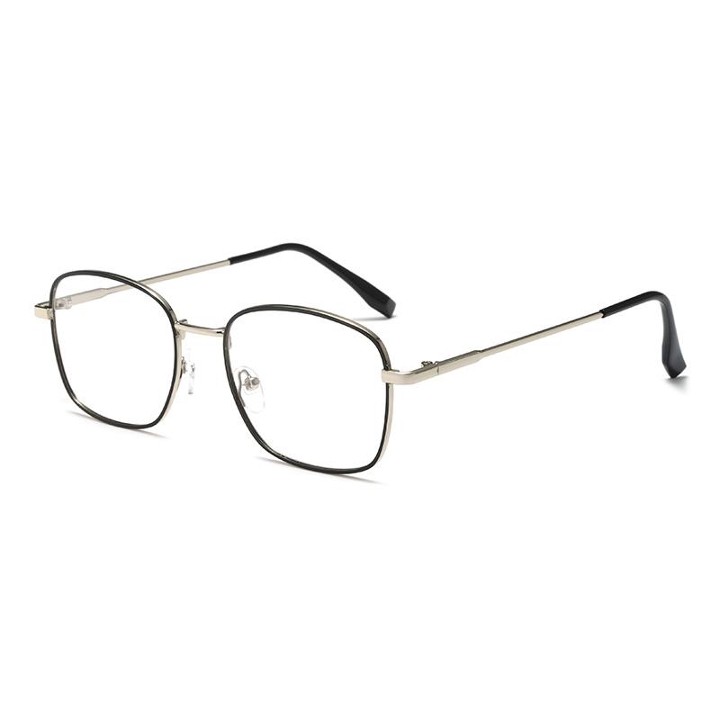 Square Metal Photochromic Anti Radiation Eyeglass For Woman Men Photochromic Sunglasses Anti Blue Light Eye Protection Glasses