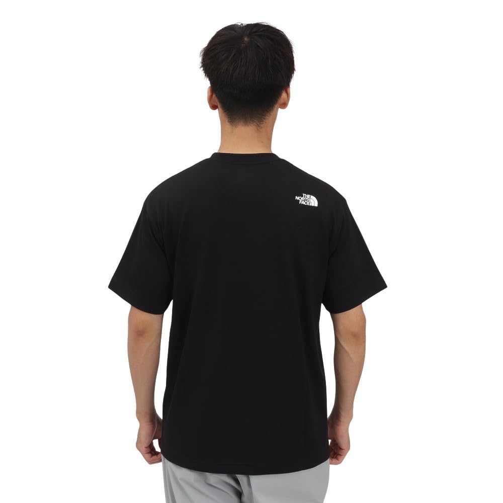 The North Face Short Sleeve Square Logo Pocket Size M T-Shirt, S/S Tee, Black,