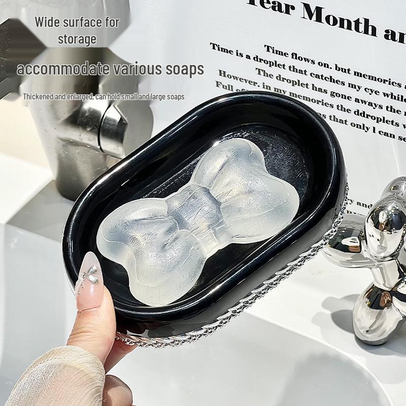 Prémiová velká mýdlenka s motivem pšeničného klasu - Elegantní odkapávací podložka do koupelny a prádelny