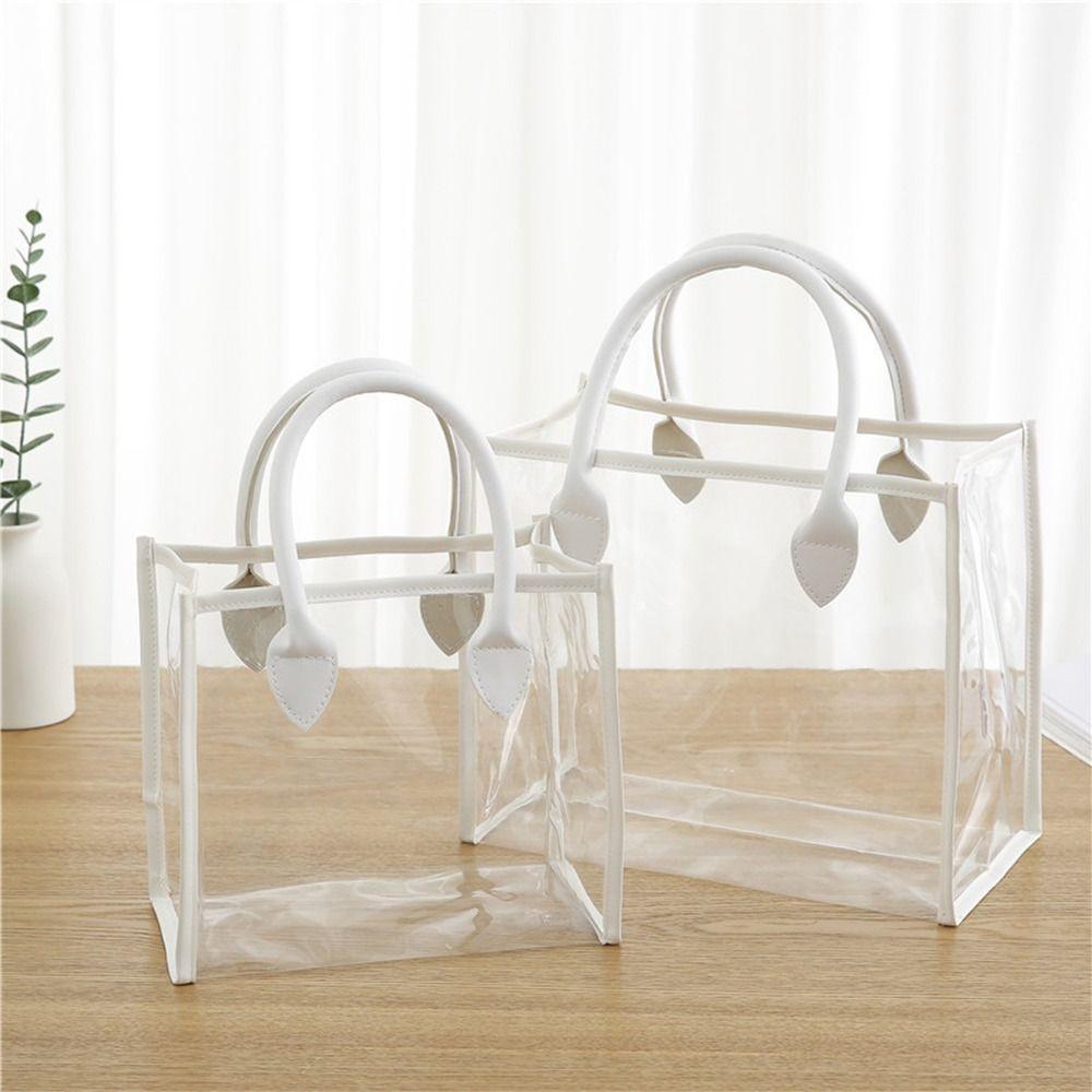 PVC Gift Bag Pink White Storage Bag Creative Shopping Bags