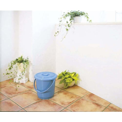 Shinki Gosei Tombow New Select Bucket, 10L, Blue, Set of 2, Dimensions: 30cm Wide x 27.5cm Diameter x 25.5cm High, B-10, Made in Japan