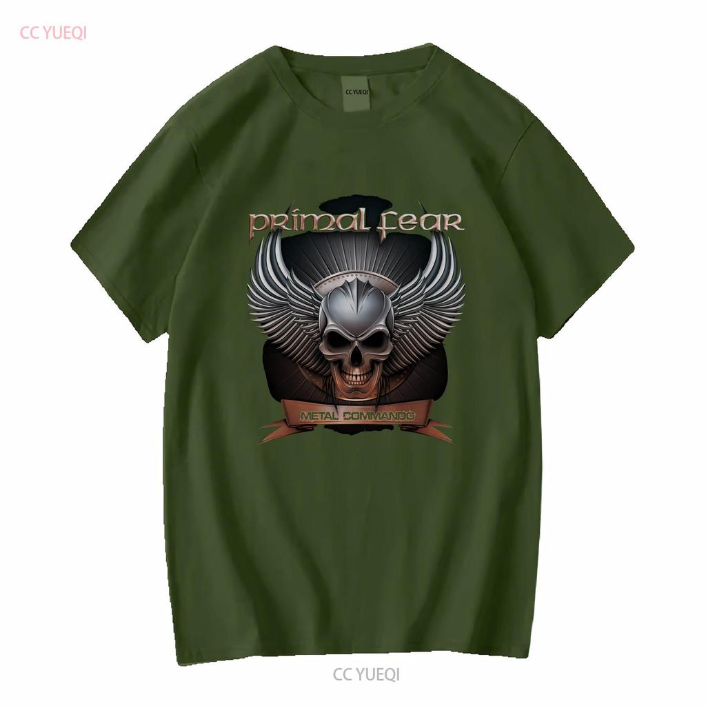 Primal Fear Metal Commando Schweres Band T-Shirt vintage gewaschen Leicht atmungsaktiv Mann Lässig Dehnbar Unisex Bequem