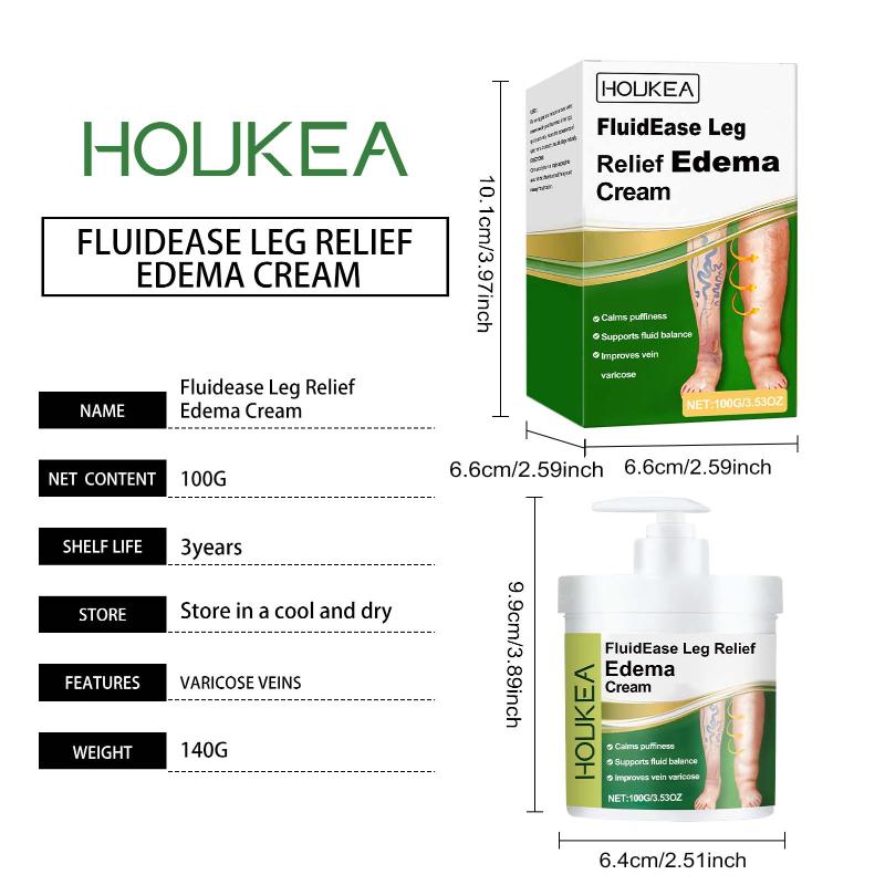 Natural Plant Extracts Leg Cream Swelling Edema Relief Care Soreness Recovery For Long Standing External Massage