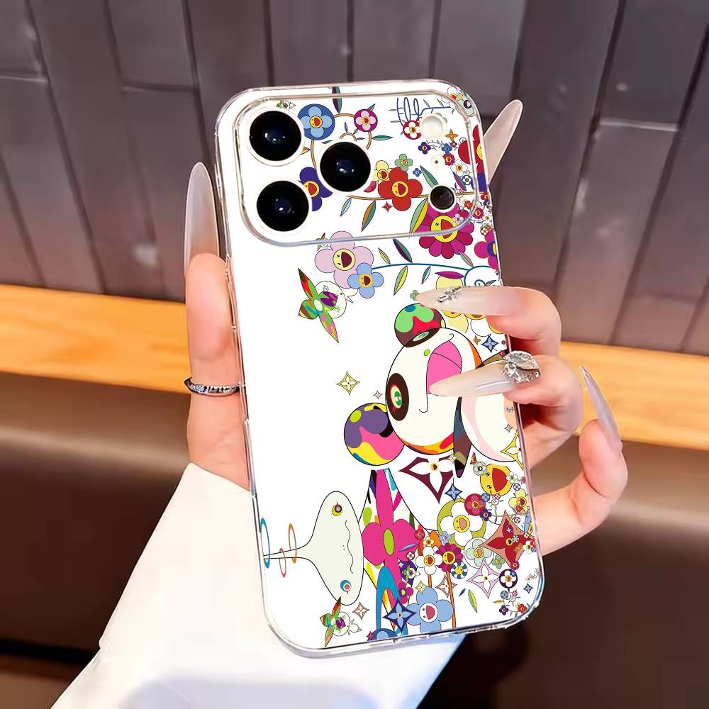 M-MurakamiS A-Art Phone Case For iPhone17,16,15,14,13,12,11 Plus,Pro Max Soft Transparent Cover