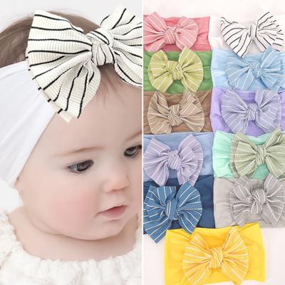 Bandeau pour bébé, confortable à porter, doux, assorti, lavable, Anti-décoloration, avec nœud, cadeau d'anniversaire