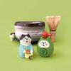 Japanese Tea Garden Leisure Scene Decoration ZAKKA Fashion Play Gift sushi Cat Toy DIY Resin Cute grain Craft Small Decoration