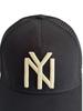American Needle Baseball Cap, NY BLACK YANKEES NL ARCHIVE VA, One Size Fits All, Adjustable Strap, Unisex, Black, SMU716A-NBY