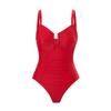 Zeriluna Deep V Metal buckle one-piece swimsuit Soft, silky, skin-friendly, breathable, and stylish swimsuit