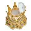 Crown Ring Box Luxurious Romantic Engagement Ring Box Portable Compact Wedding Ring Case Multipurpose Jewellry Display