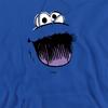 Sesame Street Unisex Adult Cookie Monster Sketch Face Hoodie