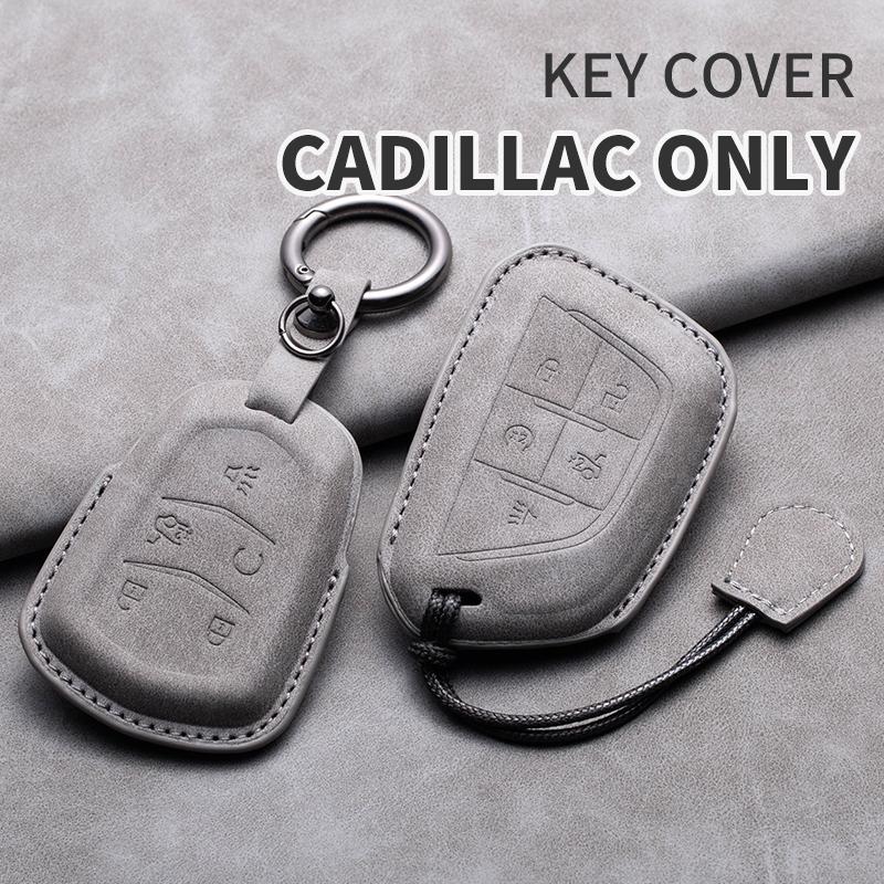 New Sheepskin Car Remote Key Cover Case Shell For Cadillac ATS-L XTS XT5 CTS CT6 ATS 28T SRX Escalade 2015 Styling Accessories