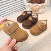 2025 Winter Kids' Plus Velvet Warm Cotton Shoes - Soft Sole Casual Shoes for Toddlers and Children.