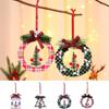 Round Christmas Decoration Decorative Christmas Wooden Pendant Navidad Gift   DIY