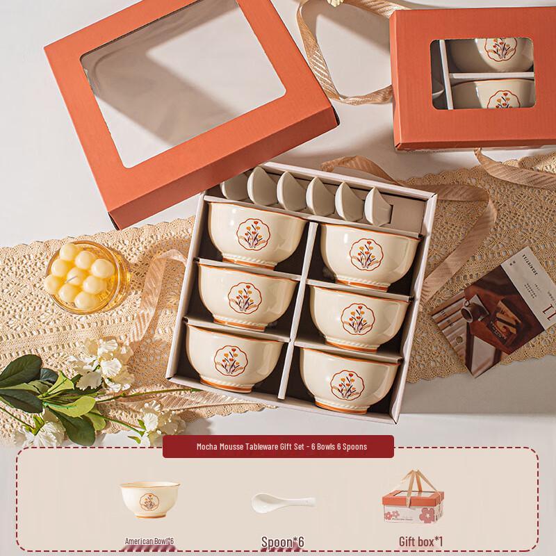 Huazao Baijia Ceramic Dinnerware Set - Orange Blossom