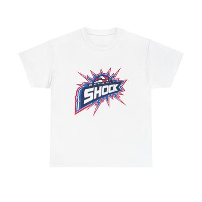 Detroit Shock Unisex Heavy Cotton Tee, Retro Sports Tee, Detroit Shock T-shirt