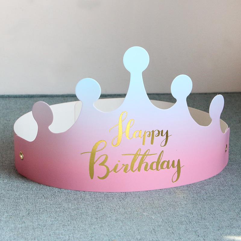 

Adjustable Golden Crown Party Hat for Adults and Children – Foldable, Birthday Paper Headwear