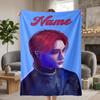 Hyunjin Custom Flannel Blankets Soft Warm Cozy Throws for Home Decor Holiday Gifts