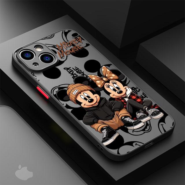 Mickey Minnie Mouse Cool Phone Case for Apple iPhone 15 16 Pro XS Max 13 14 Plus XR SE 7 8 12 11 Pro Plus Matte