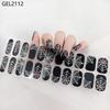 Custom Logo Semi Cured Gel Nail Sticker Waterproof Full Cover Gel Nail Wraps
