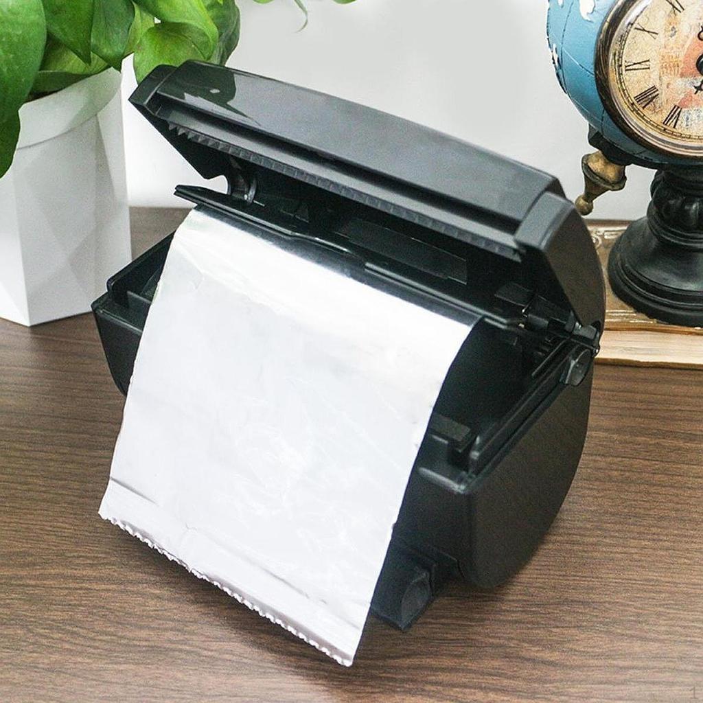 Hair Foil Dispenser with Cutter 6.7x3.9x3.9inch for Nail Salons Multipurpose Cutting Tool