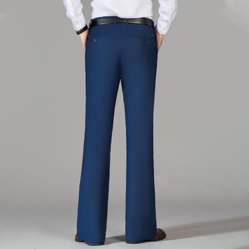 Men's Plus Size Flared Dress Pants Business Office Trousers