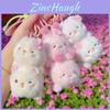 Temporada de Sakura Gato Oso Conejo Peluche Animal Llavero Con Material de Felpa Suave Para Regalar