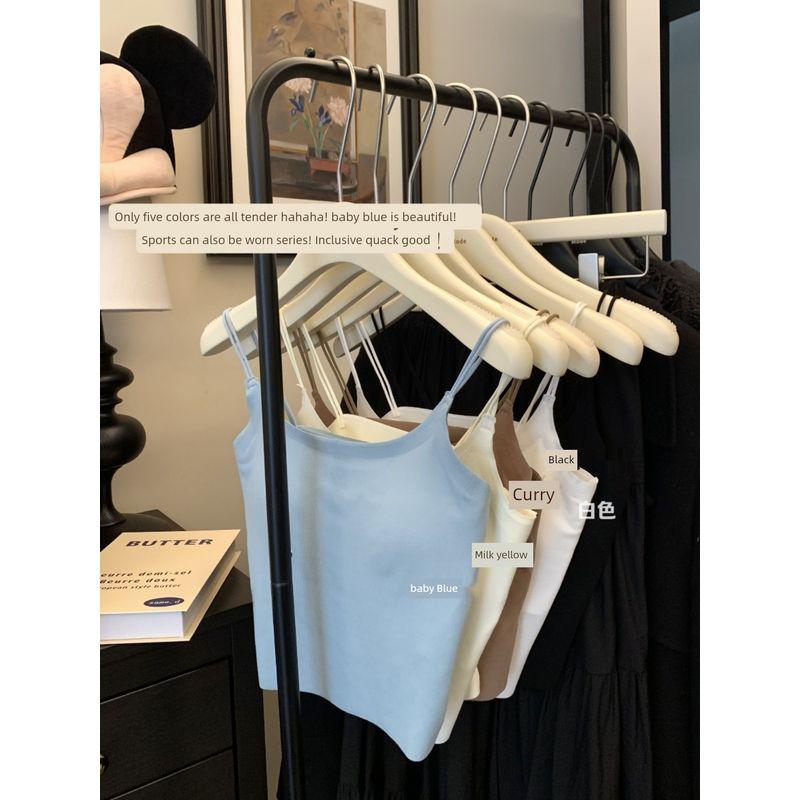 Kumikumi Sexy Pure Color Slim-Fitting Suspenders Vest