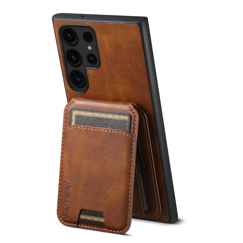 Multifunctional Magnetic Leather Phone Case For Samsung Galaxy S26 Ultra S25 Plus Ultra S24 S23 S22 Ultra Plus S21 Note20Ultra