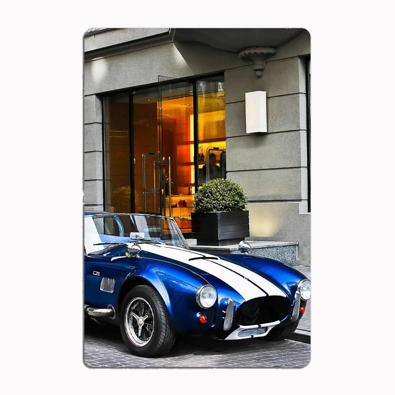 Shelby GT350 Boss Mustang Classic Cobra Racing Car Metal Poster Sign Club Mural Wall Art Plaque Tin Room Decoration Home Decor