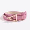 Y2k Ladies Triangular Buckle Laser Laser Dot Belt With Magnetic Closure For Trendy Looks