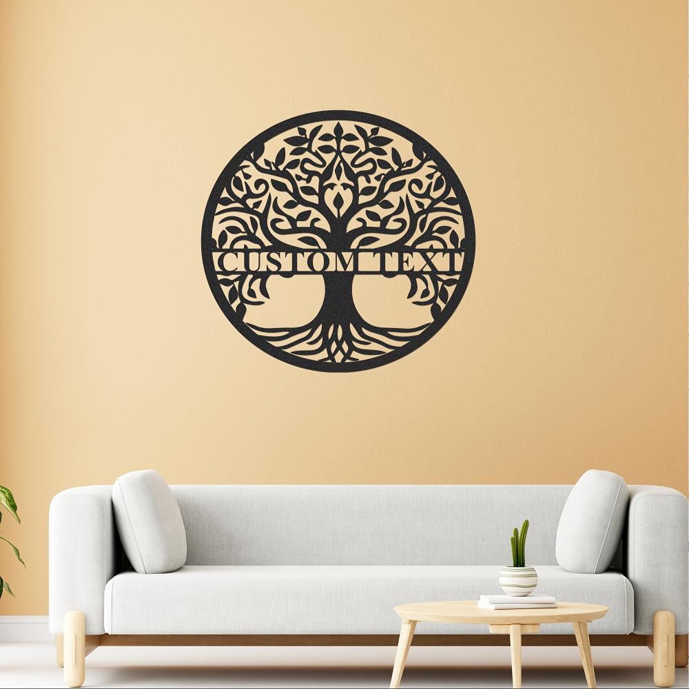 Exclusive Customizable Tree of Life Metal Wall Art for Indoor Outdoor Spaces Thanksgiving Valentine Gift Decor