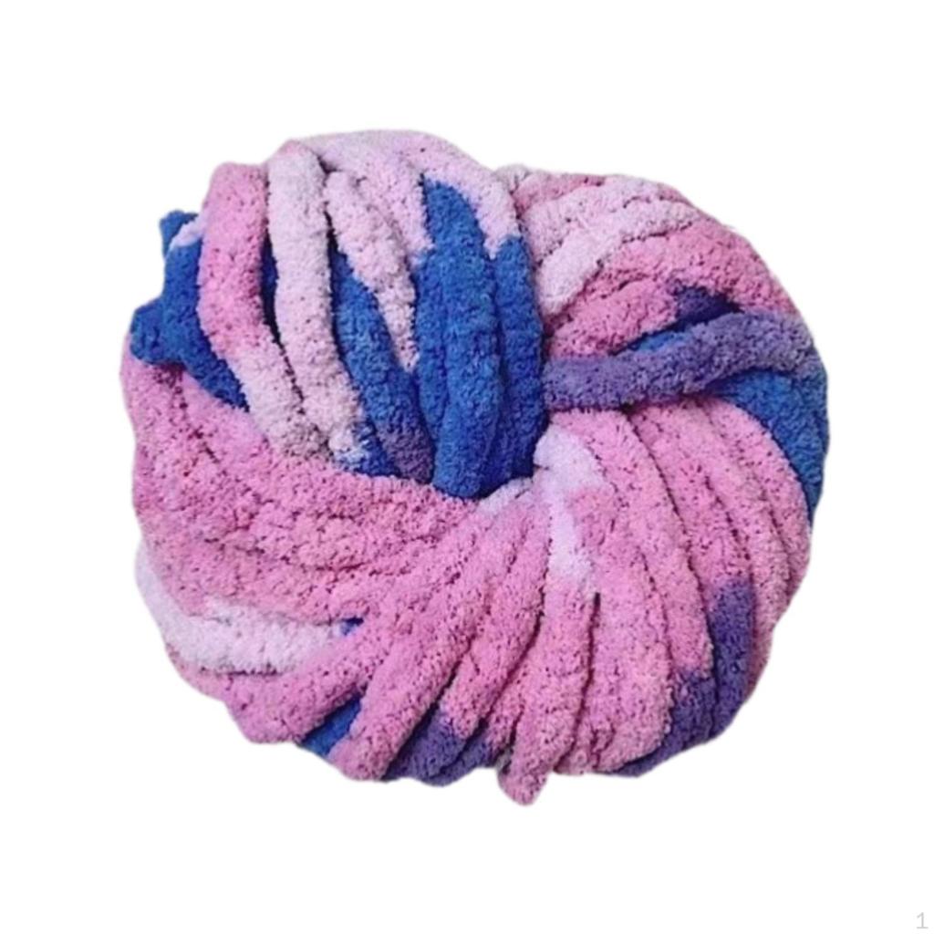 Chunky Crochet Yarn Blanket Polyester Portable Creative Knitting DIY Supplies for