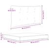 Outdoor Sofa Cushions 2 Pcs Burgundy Polyester