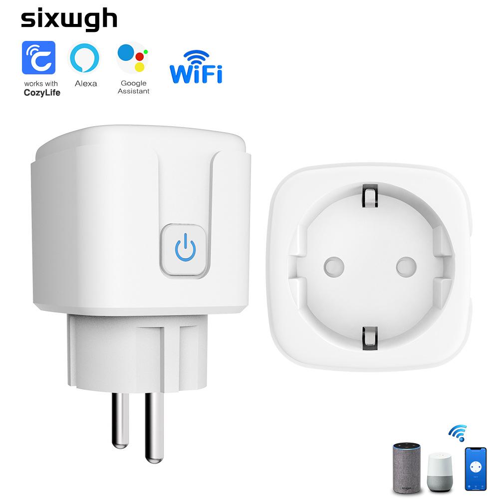 Smart WiFi Socket EU Timer Plug with Alexa/Google Voice & App Control