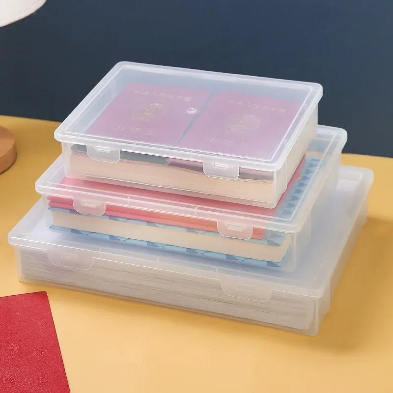 Document Organizer Organized Storage Box Simplicity Certificate File Container Dust Proof A4 Organizing Box
