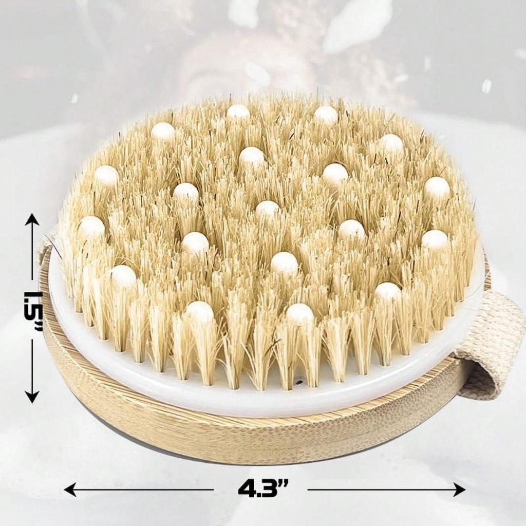 Dry Body Brush Shower Brushing Removes Dry Skin With Massage Nodes Exfoliating Bath Brushes Body Scrubber Back To School