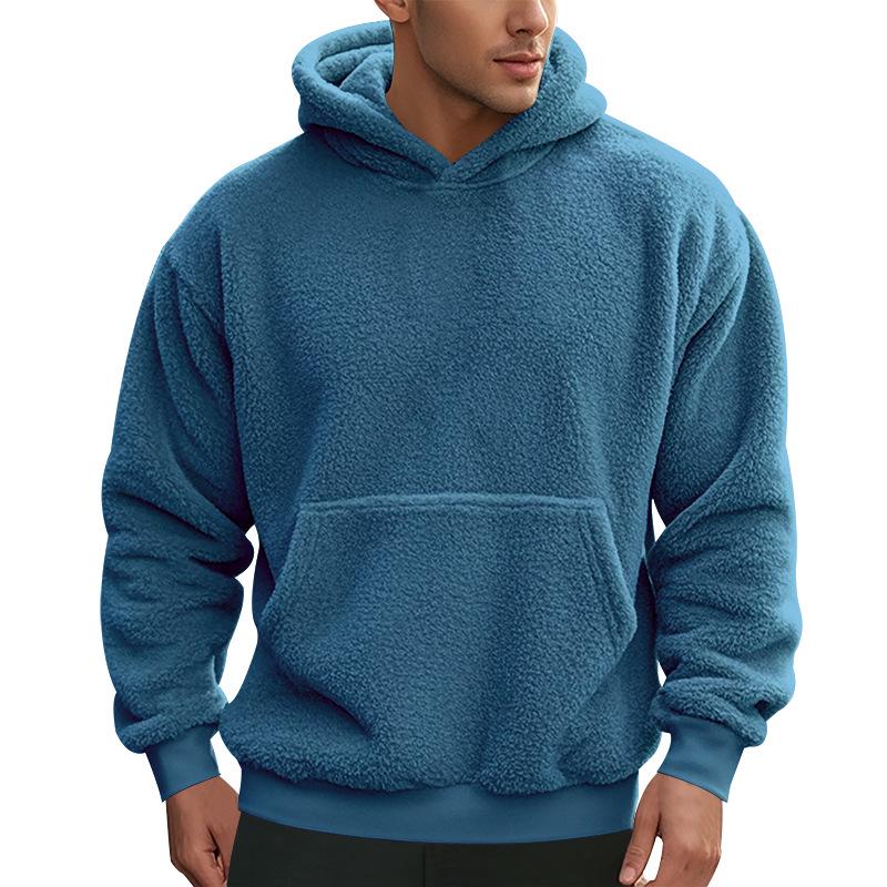 Men's Trendy Winter Casual Fleece Hooded Sweatshirt
